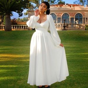 Pinup Girl Clothing Lucrezia Gown Ivory